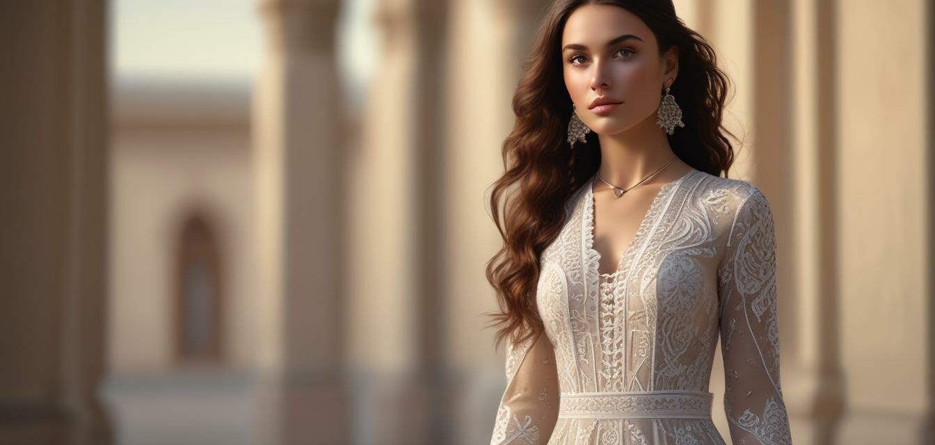French-Middle Eastern Fusion Dress