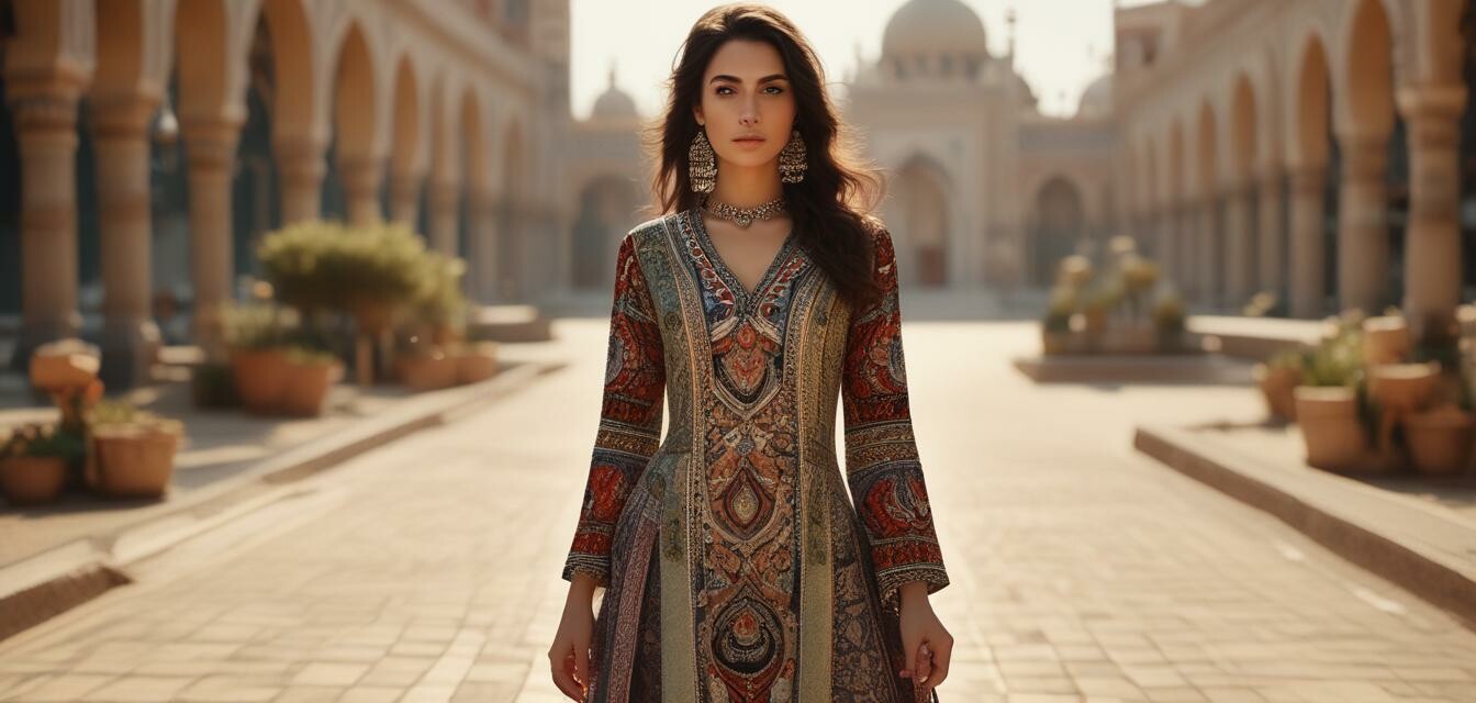 Modern Middle Eastern-Indian Fusion Dress