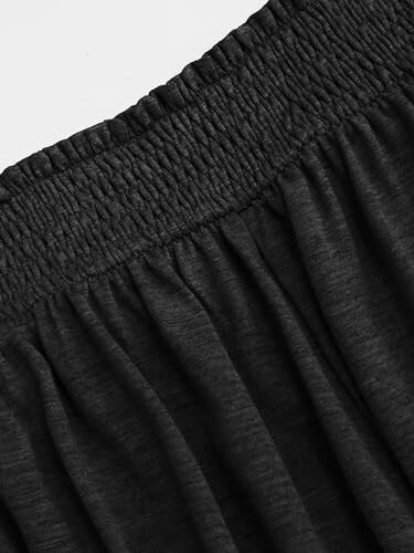 Close-up of black elastic waist fabric
