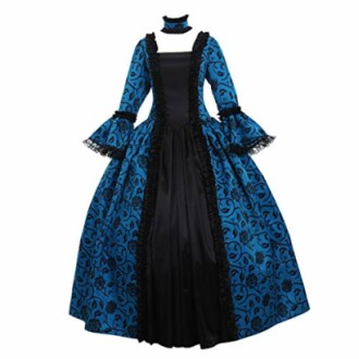 1791's lady Women's Victorian Rococo Dress Inspiration Maiden Costume
