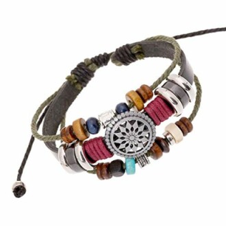 Trenro Bohemia Wind Beaded Multilayer Hand Woven Bracelet