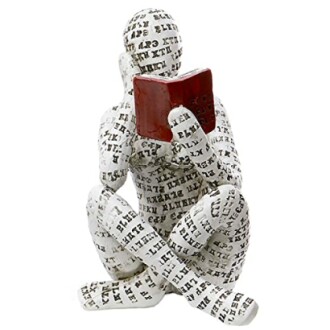 GRAPMKTG Home Decor Pulp Reading Women Thinker Statue