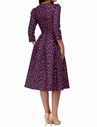Simple Flavor Women's Floral Vintage Dress