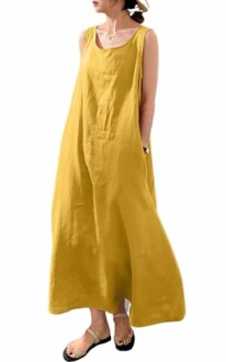 Cozy Cotton Linen Sundress